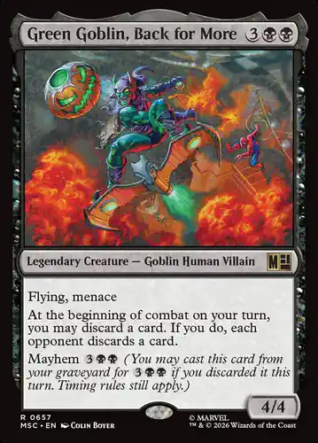 Green Goblin, Back for More - msc Spoiler