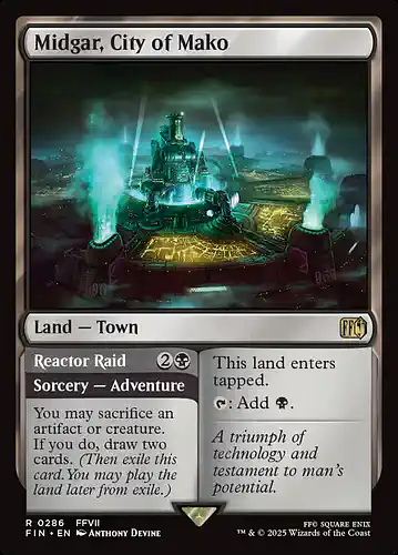Midgar, City of Mako - fin Spoiler