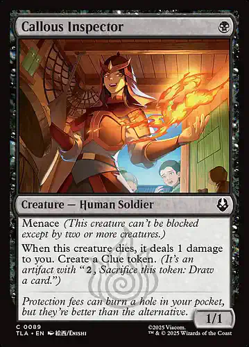 Callous Inspector - tla Spoiler