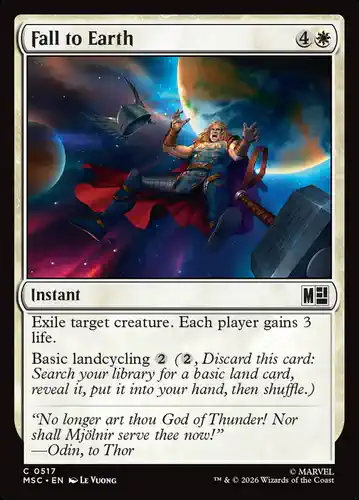 Fall to Earth - msc Spoiler