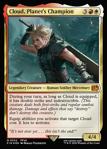 Cloud, Planet's Champion - fin Spoiler