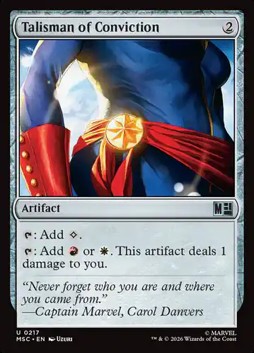 Talisman of Conviction - msc Spoiler