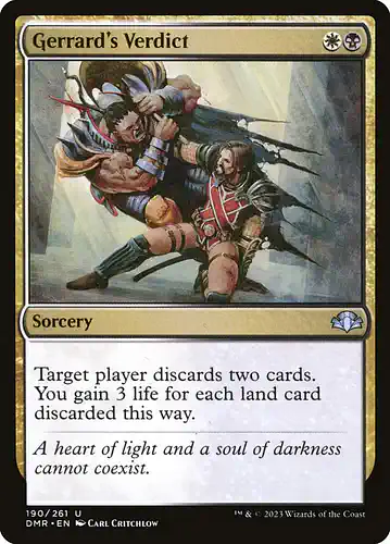 Gerrard's Verdict - dmr Spoiler