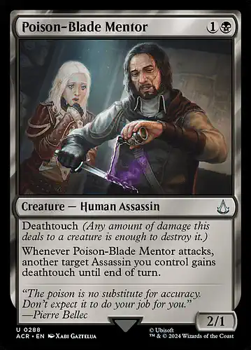 Poison-Blade Mentor - acr Spoiler