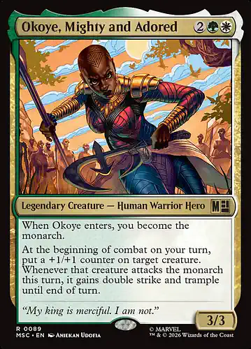 Okoye, Mighty and Adored - msc Spoiler