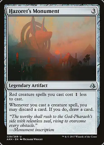 Hazoret's Monument - akh Spoiler