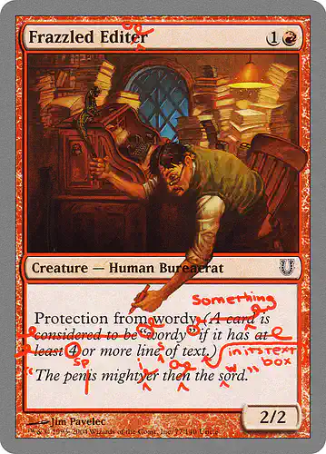 Frazzled Editor - unh Spoiler