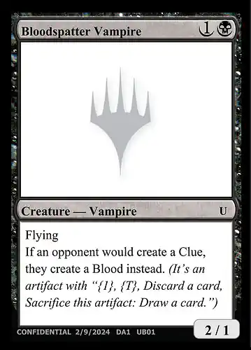 Bloodspatter Vampire - unk Spoiler