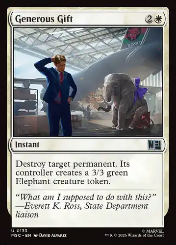 Generous Gift - msc Spoiler