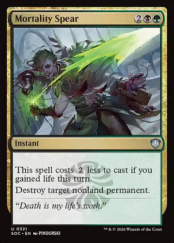 Mortality Spear - soc Spoiler