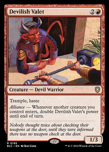 Devilish Valet - blc Spoiler