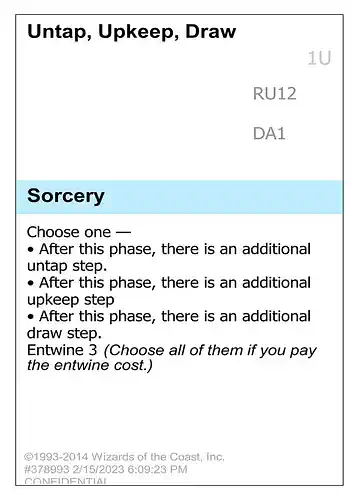 Untap, Upkeep, Draw - unk Spoiler