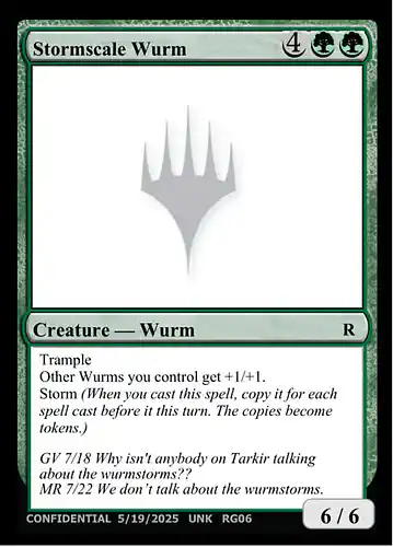 Stormscale Wurm - unk Spoiler