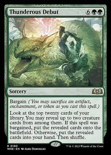 Thunderous Debut - woe Spoiler