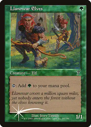 Llanowar Elves - 7ed Spoiler