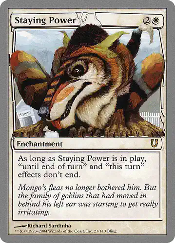 Staying Power - unh Spoiler