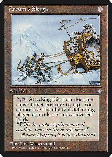Arcum's Sleigh - ice Spoiler