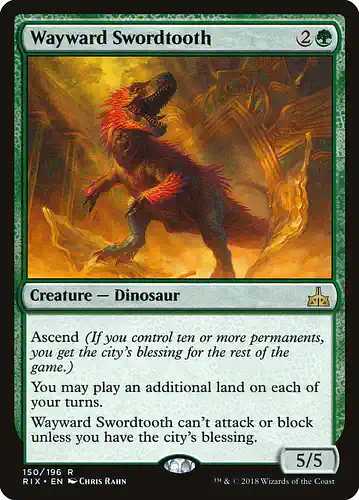 Wayward Swordtooth - rix Spoiler