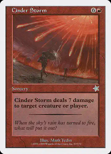 Cinder Storm - s99 Spoiler