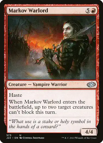 Markov Warlord - j22 Spoiler