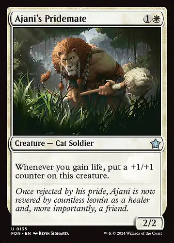 Ajani's Pridemate - fdn Spoiler