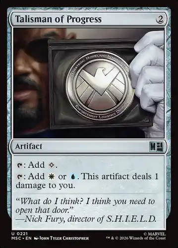 Talisman of Progress - msc Spoiler