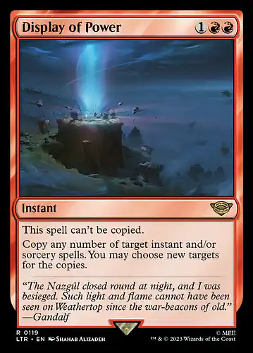 Display of Power - ltr Spoiler