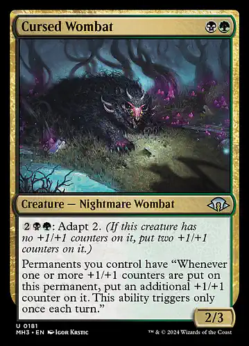 Cursed Wombat - mh3 Spoiler
