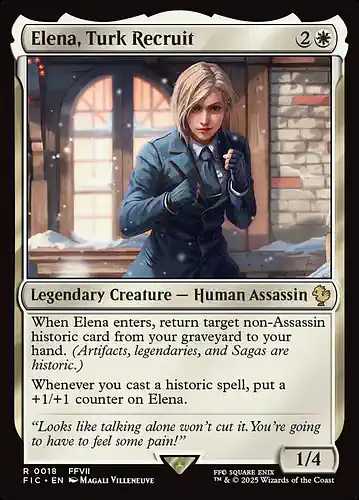 Elena, Turk Recruit - fic Spoiler