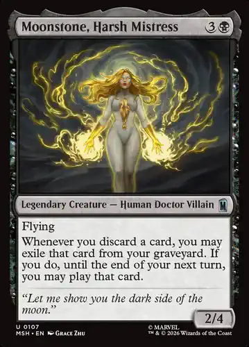 Moonstone, Harsh Mistress - msh Spoiler