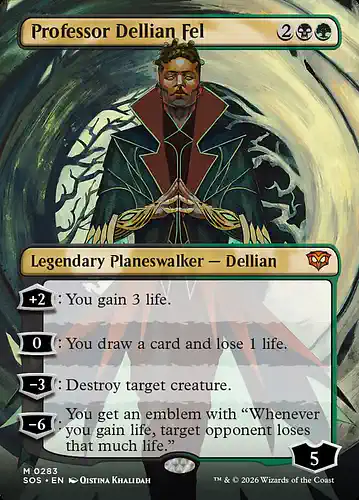 Professor Dellian Fel - sos Spoiler