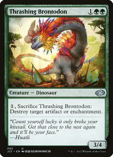 Thrashing Brontodon - j22 Spoiler