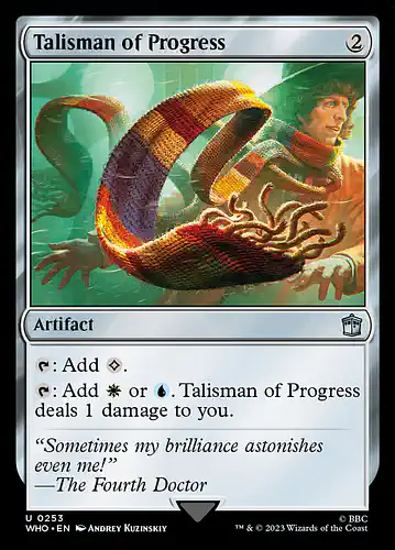 Talisman of Progress - who Spoiler