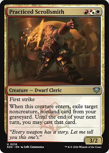 Practiced Scrollsmith - sos Spoiler