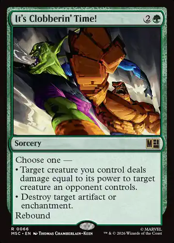 It's Clobberin' Time! - msc Spoiler