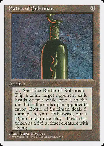 Bottle of Suleiman - 4ed Spoiler