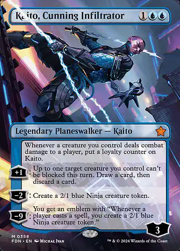 Kaito, Cunning Infiltrator - fdn Spoiler