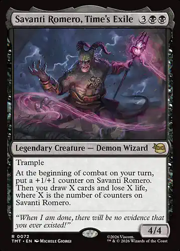 Savanti Romero, Time's Exile - tmt Spoiler