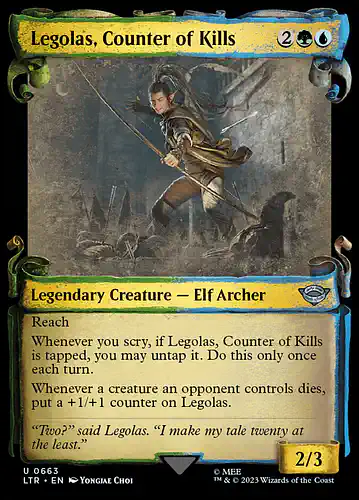 Legolas, Counter of Kills - ltr Spoiler