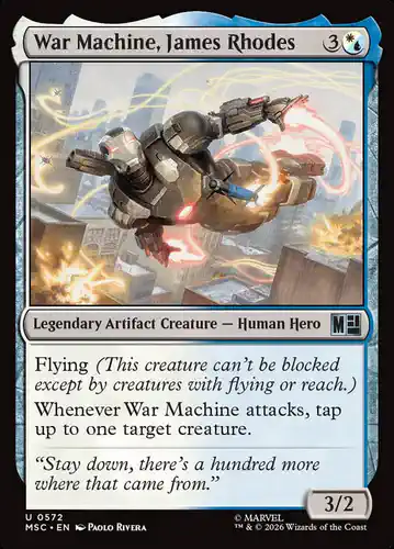 War Machine, James Rhodes - msc Spoiler