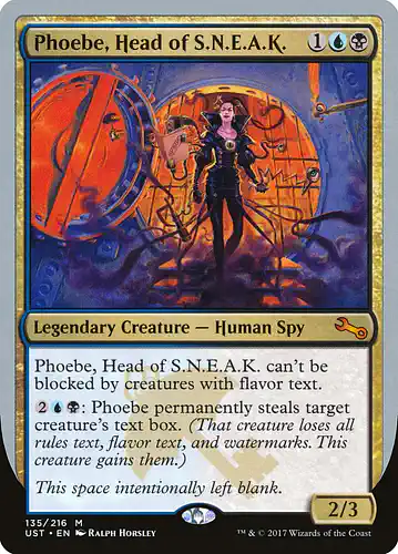 Phoebe, Head of S.N.E.A.K. - ust Spoiler