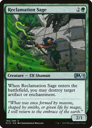 Reclamation Sage - m19 Spoiler