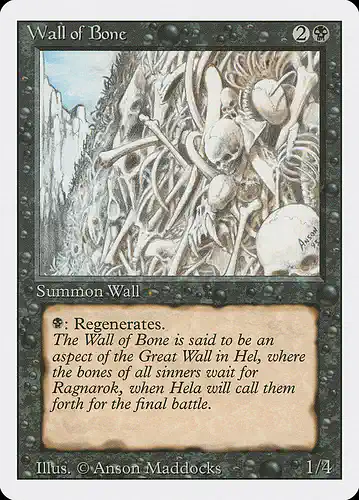 Wall of Bone - 3ed Spoiler
