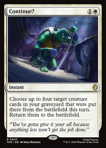 Continue? - tmc Spoiler