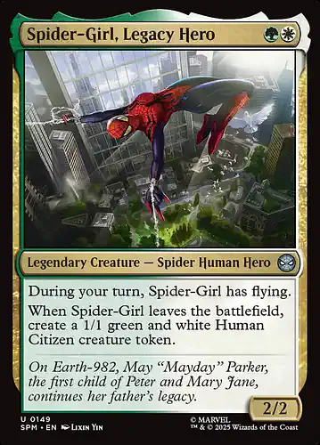 Spider-Girl, Legacy Hero - spm Spoiler