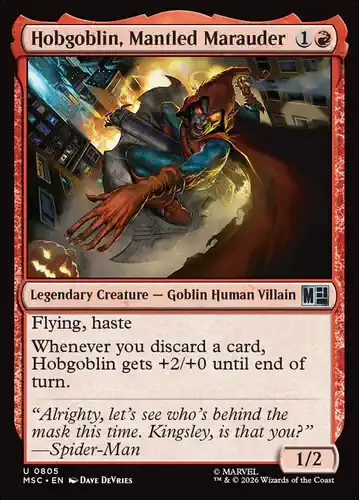 Hobgoblin, Mantled Marauder - msc Spoiler