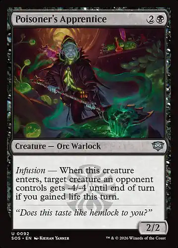 Poisoner's Apprentice - sos Spoiler