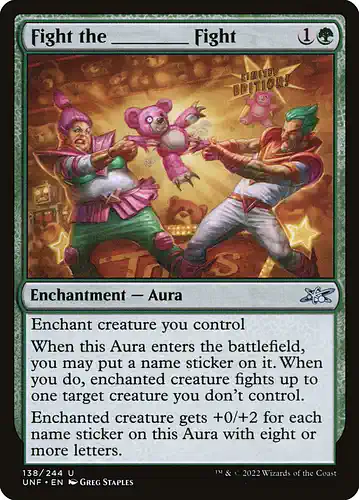 Fight the _____ Fight - unf Spoiler