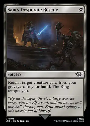 Sam's Desperate Rescue - ltr Spoiler