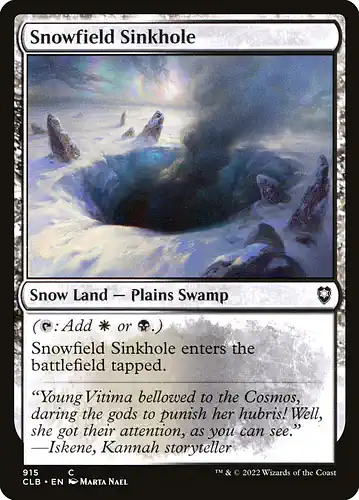 Snowfield Sinkhole - clb Spoiler
